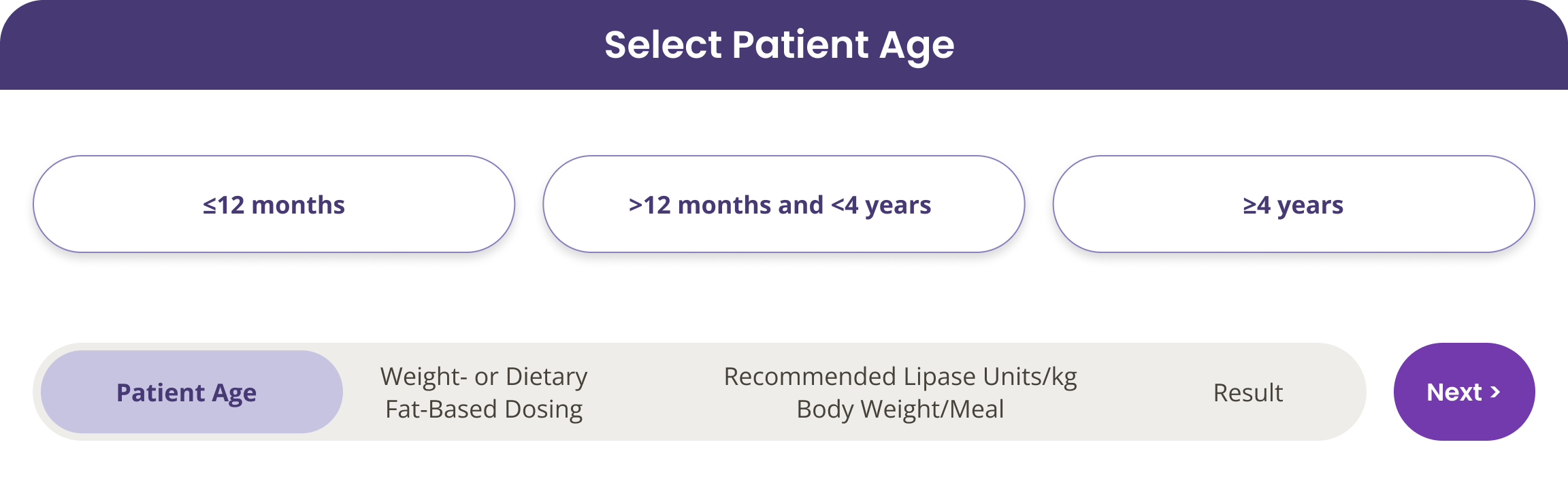 Select Patient Age 